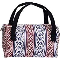 Knit Pro Mano Bloque Impreso Tela soluciones de Almacenamiento Azul Marino Manualidades Caddy Set- Multicolor
